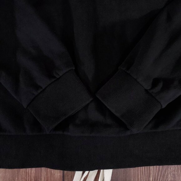 *READ* DBYDGNAK Unisex Size Large Black Back Lace Up Sweatshirt - Picture 7 of 16